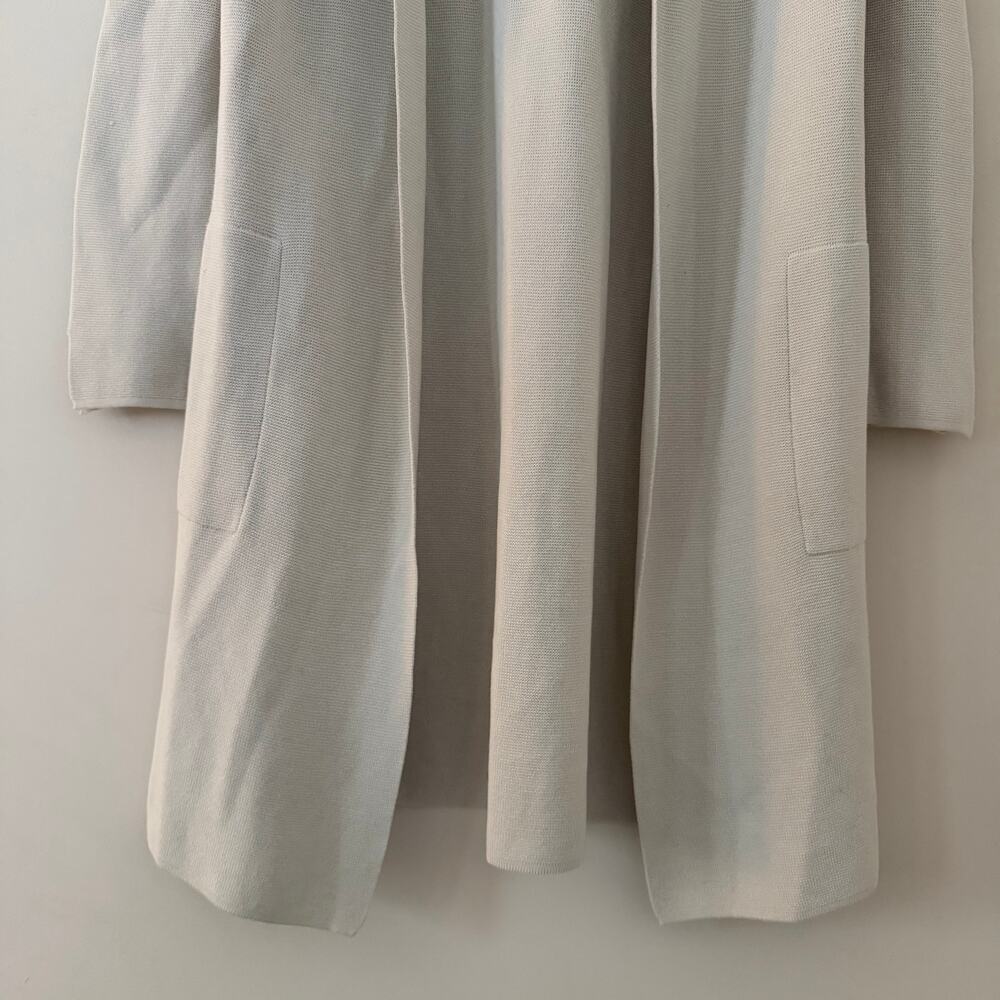 Eileen Fisher Longline Cardigan Sweater Blazer Silk Cotton Blend Size Medium - Picture 2 of 9